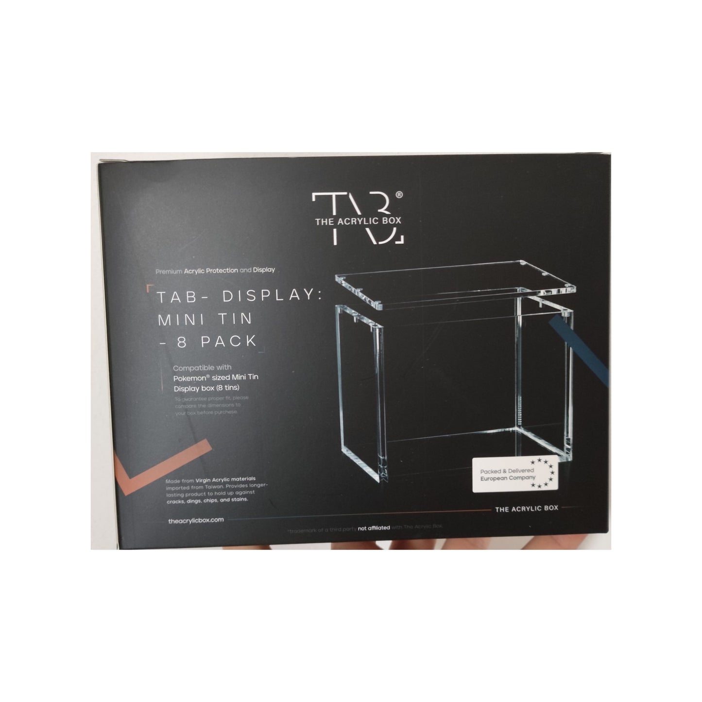 The Acrylic Box - 8 Mini Tin Display Case