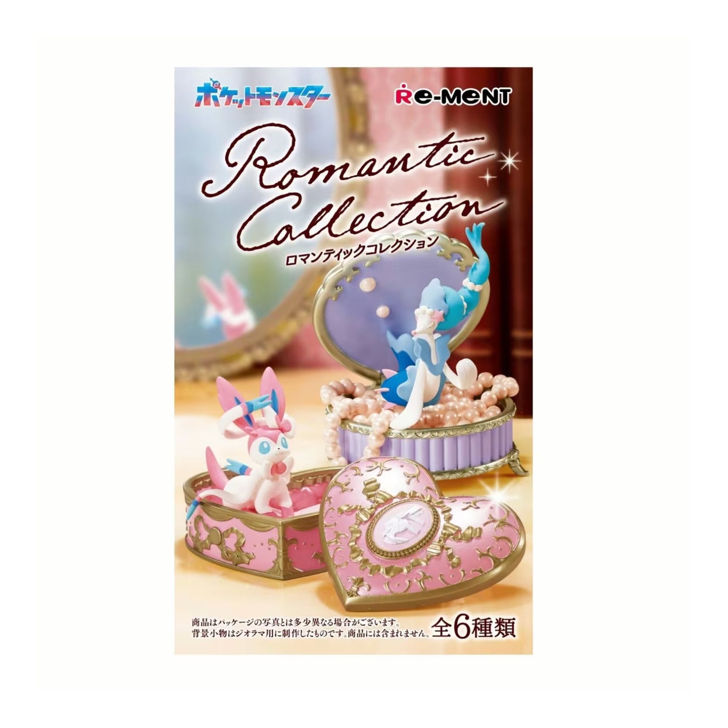 Pokémon Romantic Collection - Re-Ment Blind Box Sealed Case (6x Boxes)