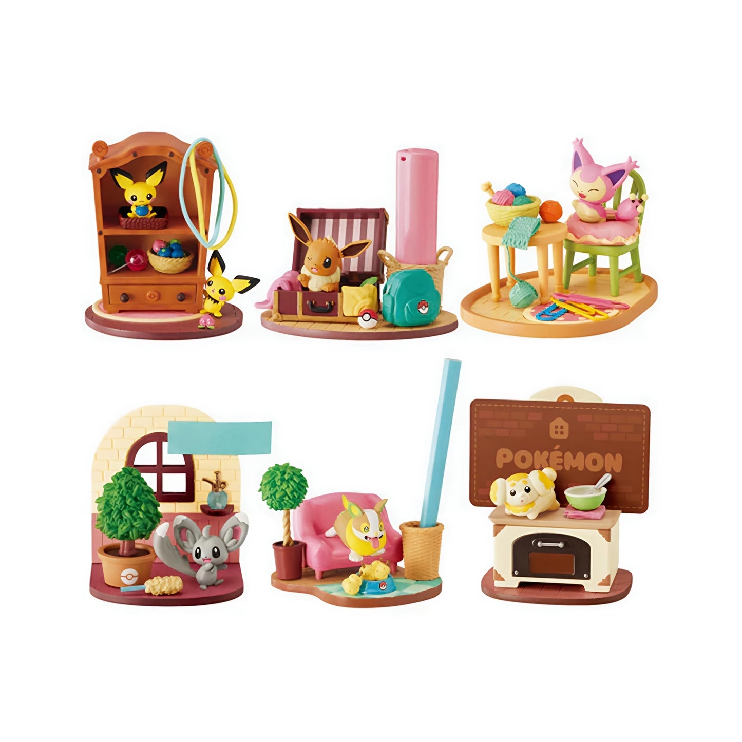 Pokémon Relaxing Home Collection – Re-Ment Blind Box Sealed Case (6x Boxes)