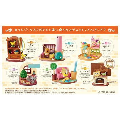 Pokémon Relaxing Home Collection – Re-Ment Blind Box Sealed Case (6x Boxes)