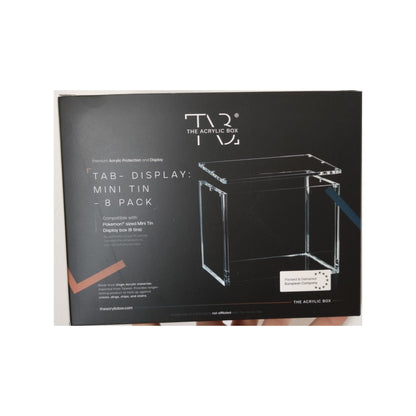 The Acrylic Box - 8 Mini Tin Display Case