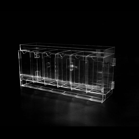 The Acrylic Box - 6 - Slot Acrylic Pack Dispenser - SparkLeaf TCG